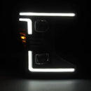 AlphaRex Luxx Series LED Projector Headlights BLACK/CHROME| 2020-2022 Ford Superduty