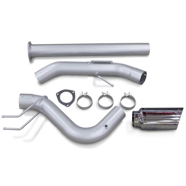Banks 4 Monster Exhaust System | 17-20 6.7 Powerstroke - Polished (Chrome) - Exhaust Systems