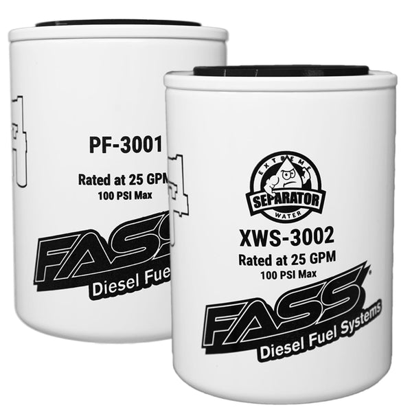 Fass Replacement Fuel Filters | Universal Fitment - Fuel Filter & Water Seperator (1X Each) - Fuel System Accessories