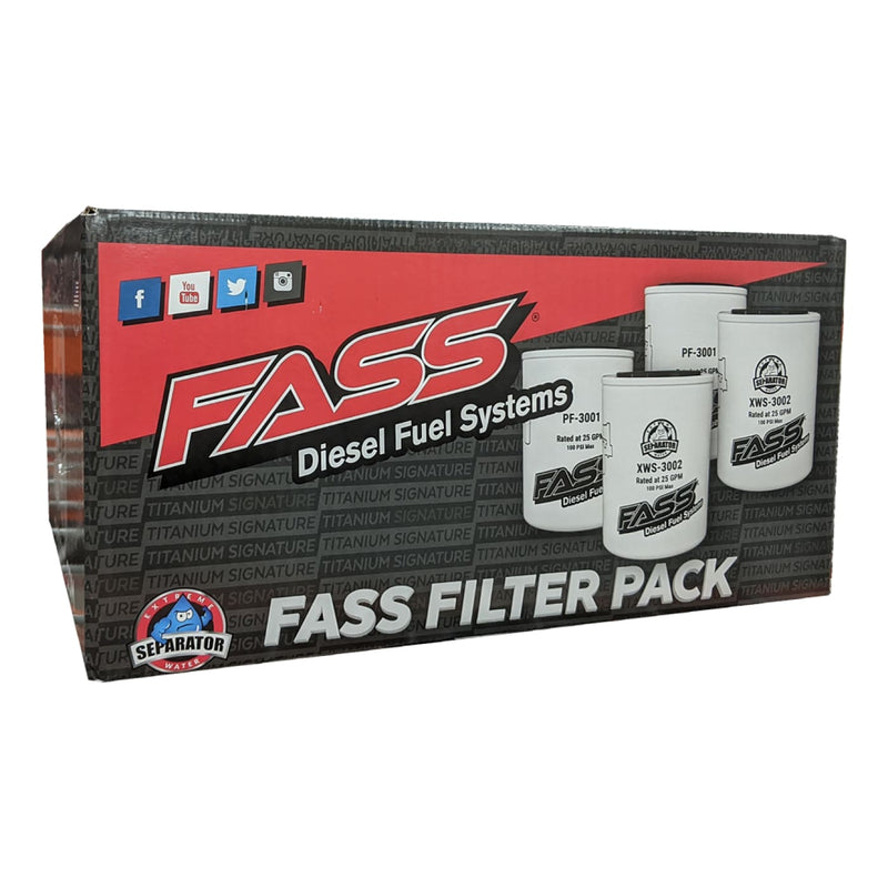 Fass Replacement Fuel Filters | Universal Fitment - Fass Filter Pack (2X Each) - Fuel System Accessories