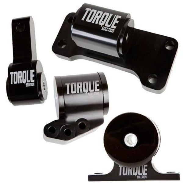 Torque Solutions 4-Piece Billet Race Mounts | 01-06 Evo 7/8/9 - 5-Speed - Engine Mounts
