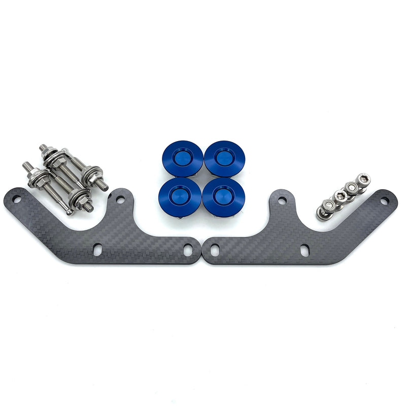 EVOX-BQR-DCF-BLUE-SS Bumper Quick Release