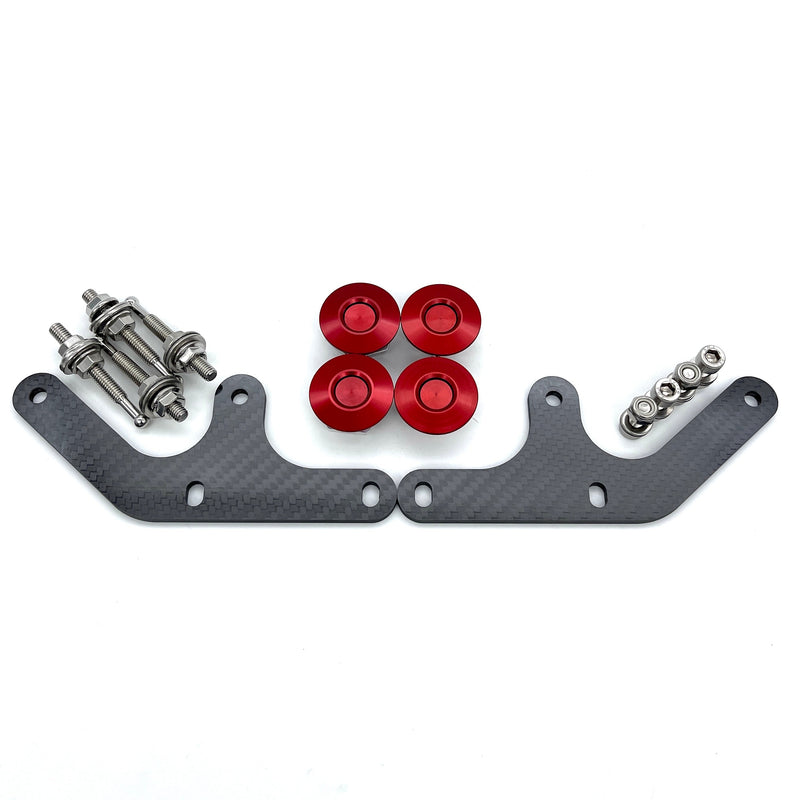 EVOX-BQR-DCF-RED-SS Bumper Quick Release