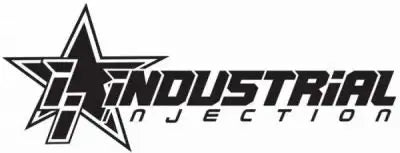Black and white star-shaped logo with the text ’industrial injection’ in bold, stylized lettering.