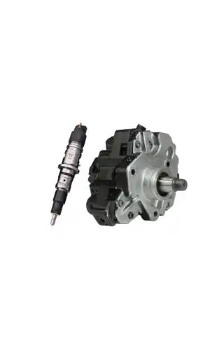 Diesel fuel injector and pump assembly.