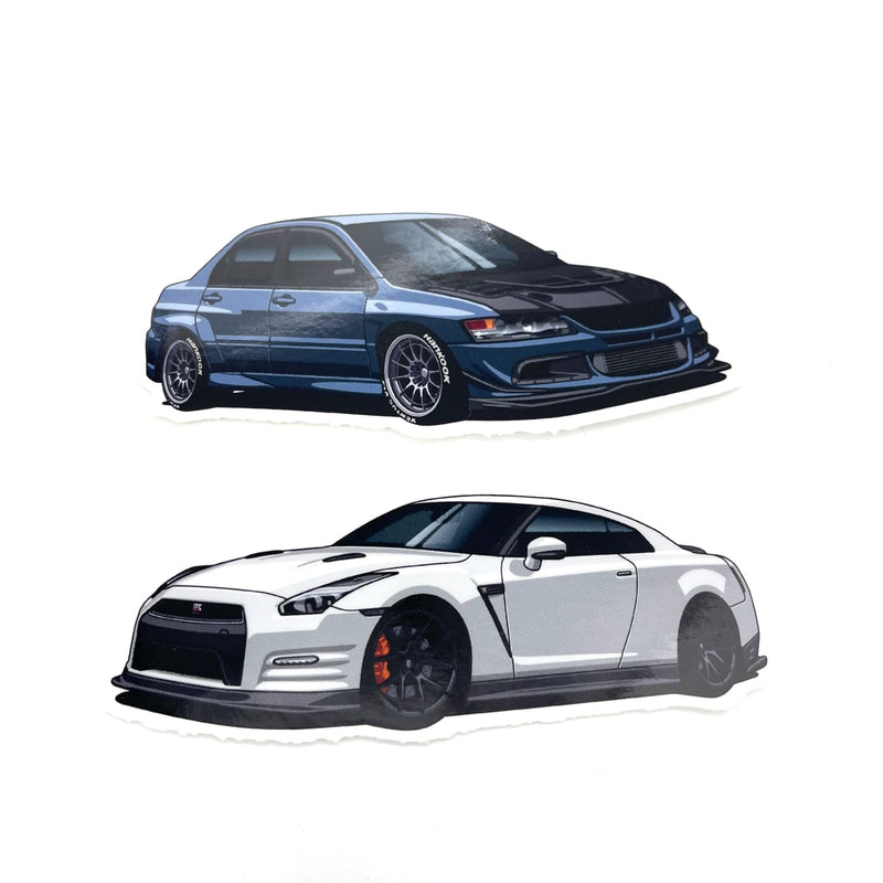 JDC Evo 9 & GT-R Stickers