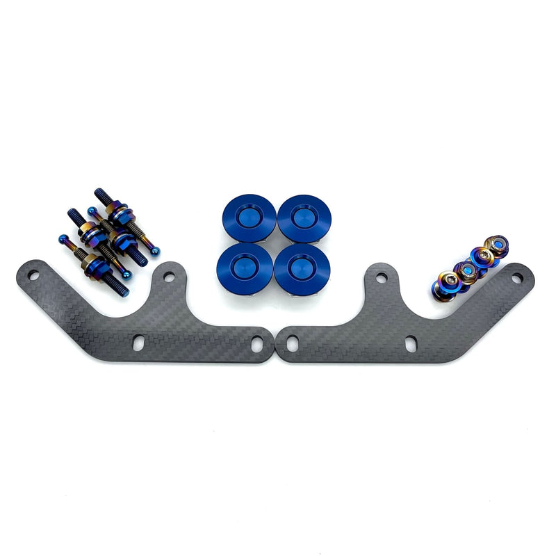 EVOX-BQR-DCF-BLUE-TI Bumper Quick Release