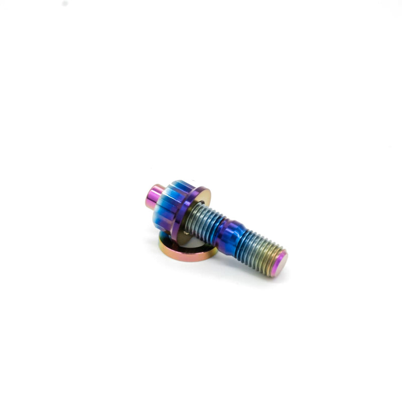 JDC-TI-STUD-M8x1.25-RNBW-12PT titanium hardware