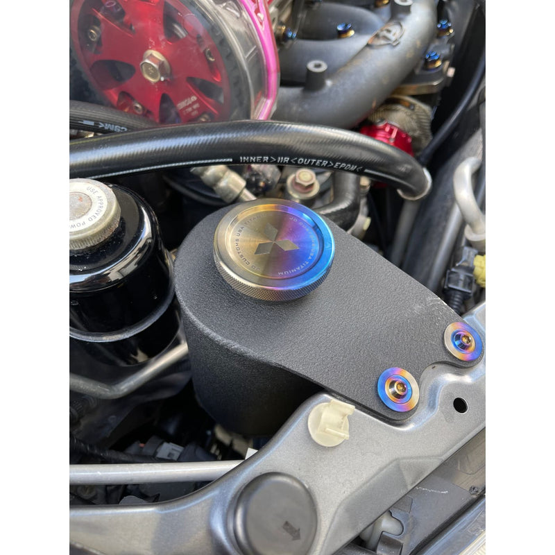 titanium oil cap