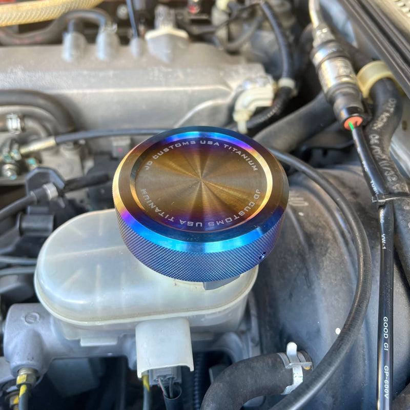 titanium oil cap