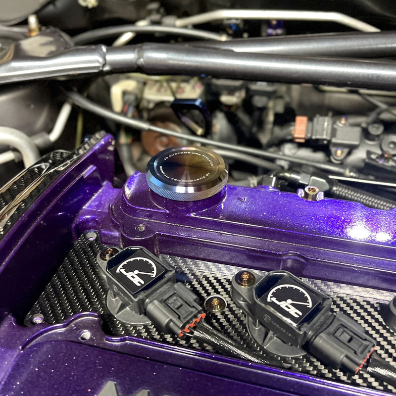 JDC-Ti-EVO8-V2OIL-BRNT-NL titanium oil cap