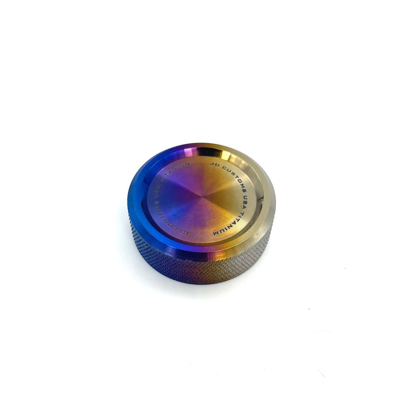 JDC-TI-EVO89-PSCAP-BURNT titanium oil cap