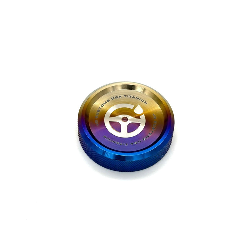 JDC-TI-EVOX-PSCAP-BRNT-PSL titanium oil cap