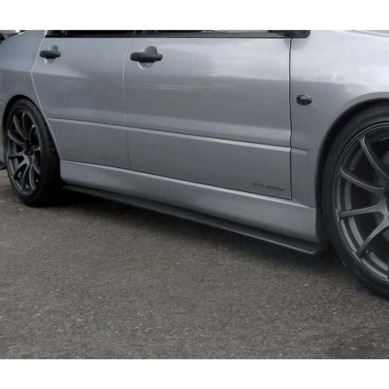 JDC Carbon Fiber Side Skirt Extensions (2003-2006 Mitsubishi Lancer Evolution) - JD Customs U.S.A