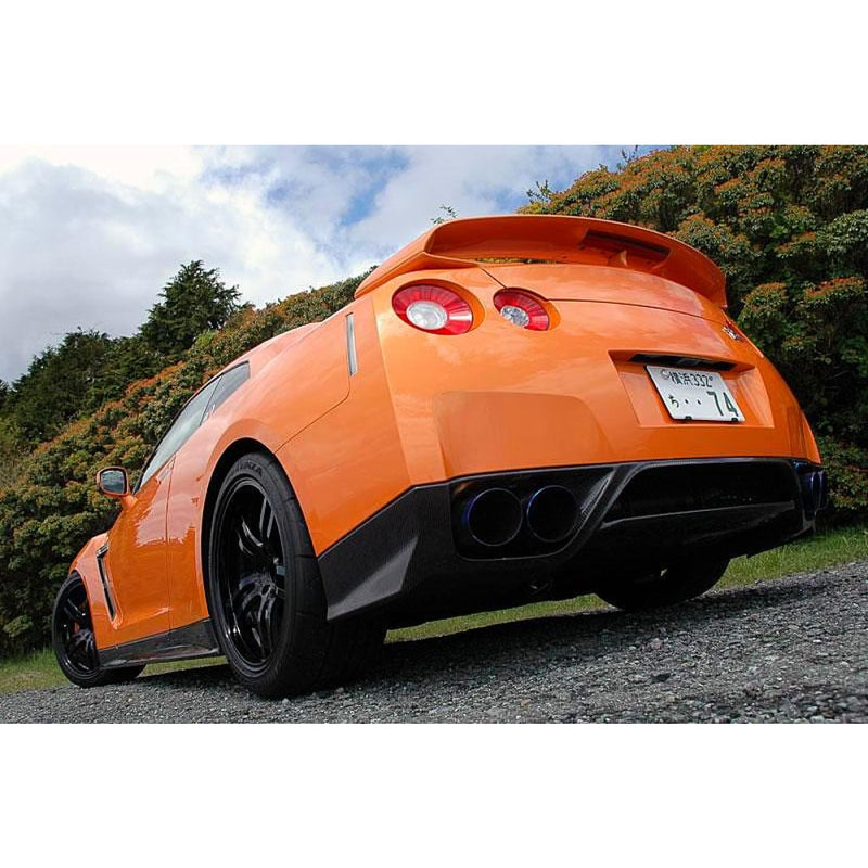 JDC Zele Style Carbon Fiber Rear Lip/Under Spoiler (09-11 GT-R) - JD Customs U.S.A