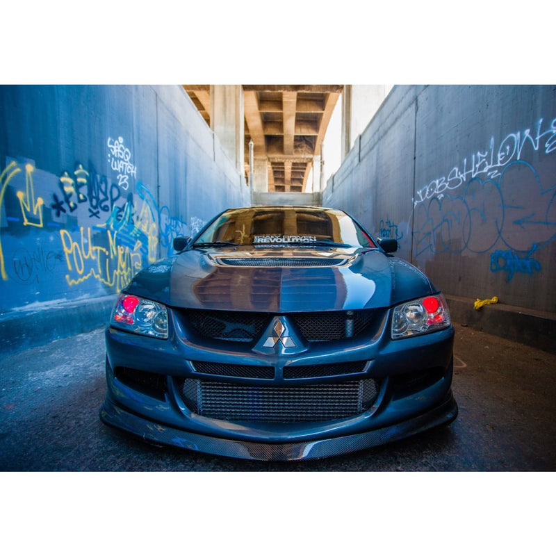 JDC Do-Luck Style Carbon Fiber Front Lip (2003-2005 Mitsubishi Lancer Evolution) - JD Customs U.S.A