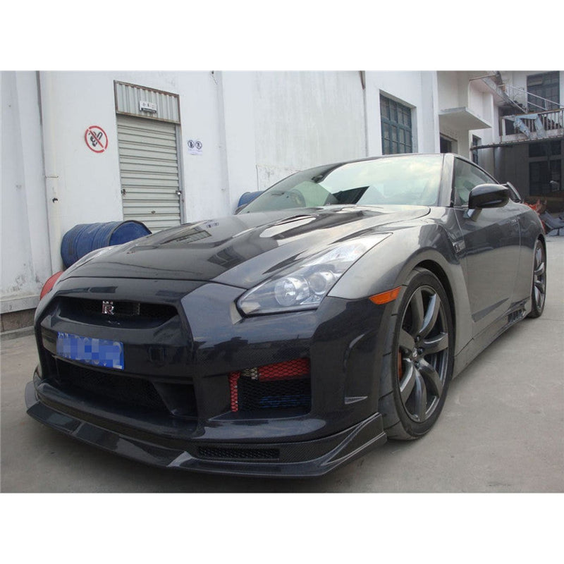 JDC LP Style Carbon Fiber Front Lip (2008-2011 Nissan GT-R) - JD Customs U.S.A