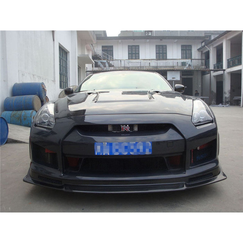 JDC LP Style Carbon Fiber Front Lip (2008-2011 Nissan GT-R) - JD Customs U.S.A