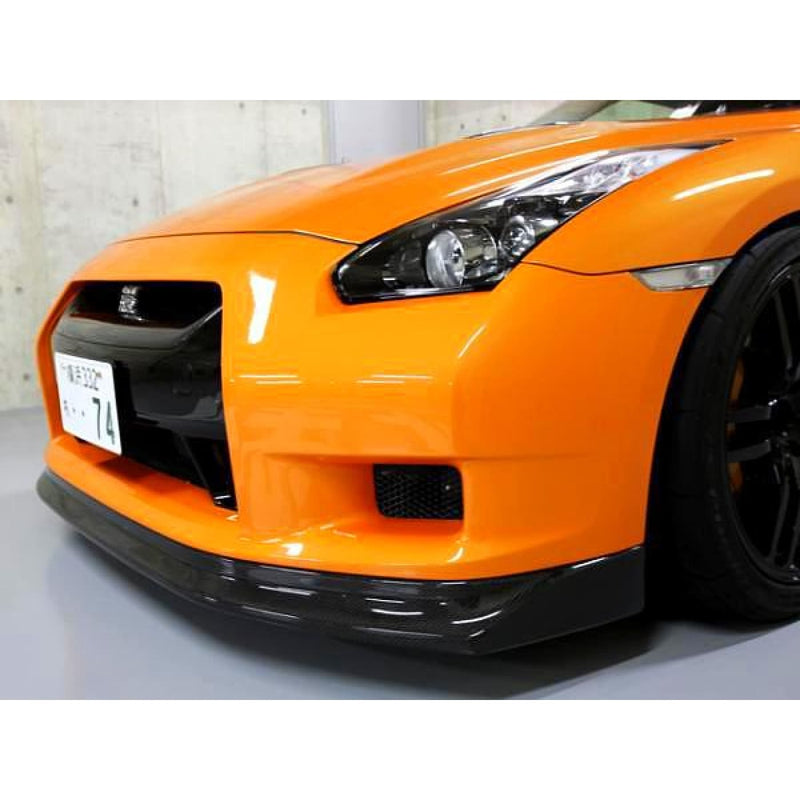 JDC Zele Style Carbon Fiber Front Lip (2009-2011 Nissan GT-R) - JD Customs U.S.A