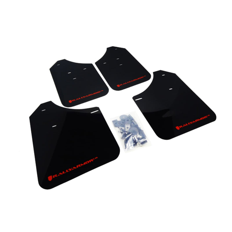 Rally Armor Mud Flaps | 02-07 Subaru WRX/STI - Black W/ Red Logo - Accessories