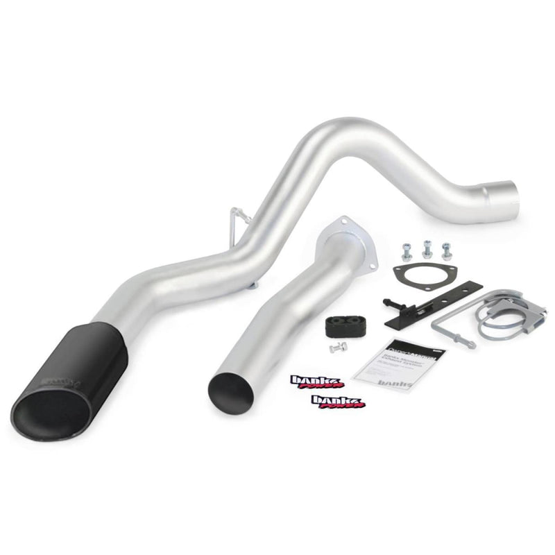 Banks 4 Monster Exhaust System | 07.5-10 LMM Duramax - Matte Black (Cerakote) - Exhaust Systems