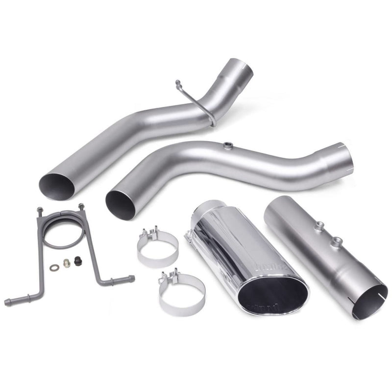 Banks 4 Monster Exhaust System | 17-19 L5P Duramax - Polished (Chrome-Plated) - Exhaust Systems