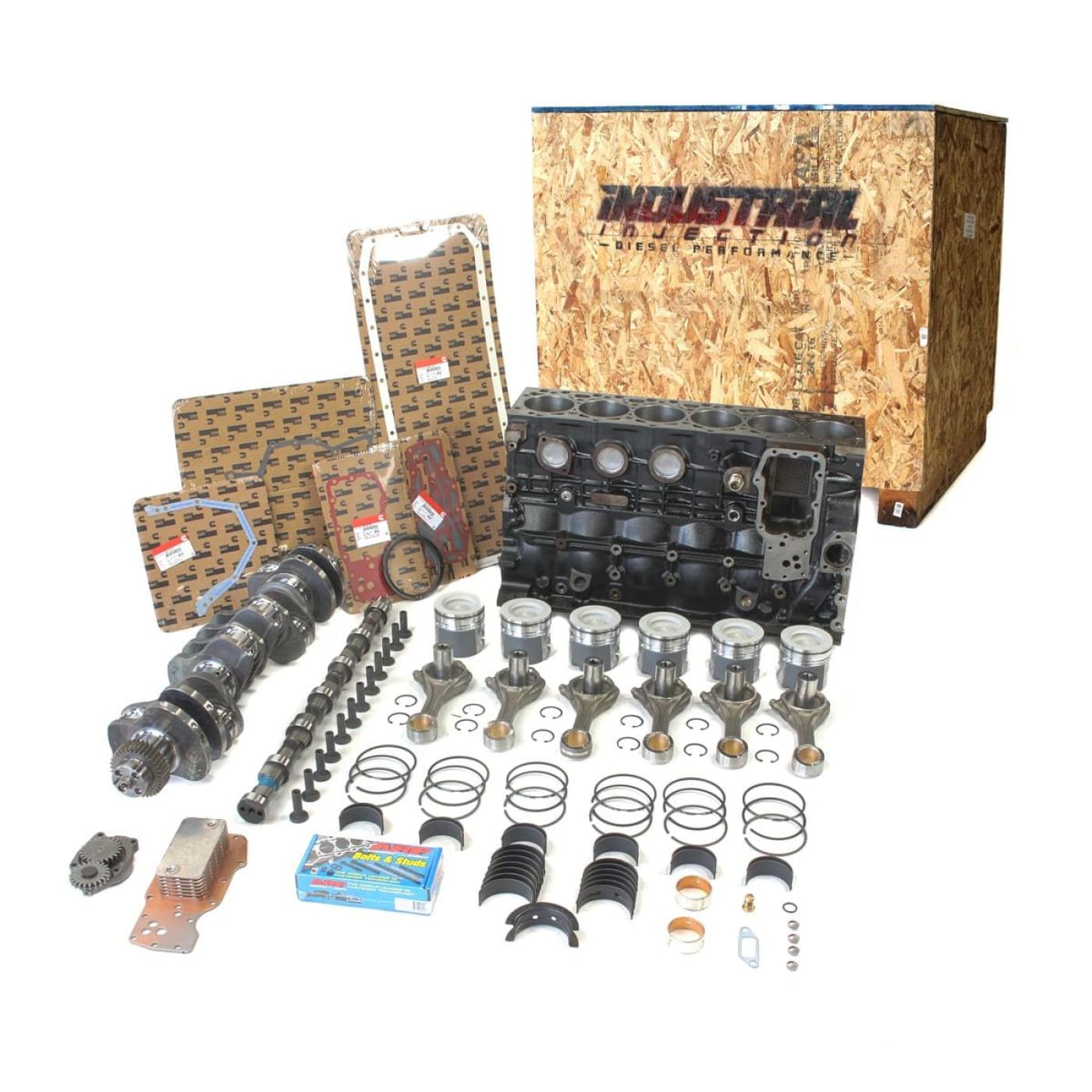 Industrial Injection Stock Plus Builder Box | 07.5-18 6.7 Cummins - Short Blocks