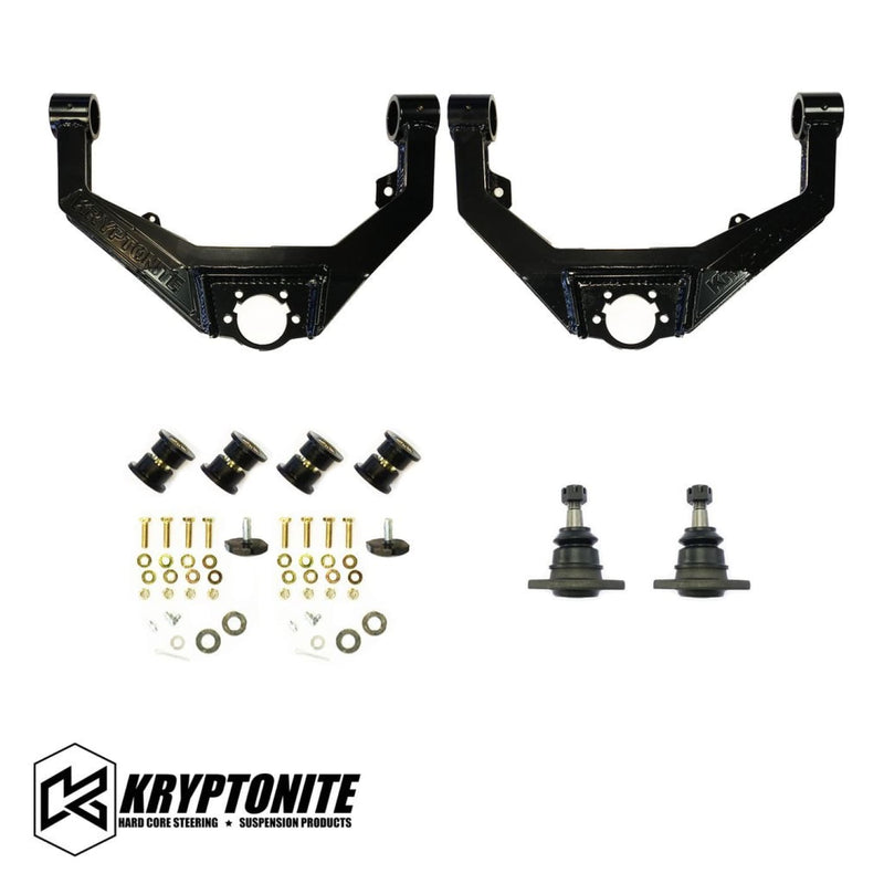 Kryptonite Upper Control Arm Kit | 01-10 GM 2500/3500 HD - No Thanks - Control Arms