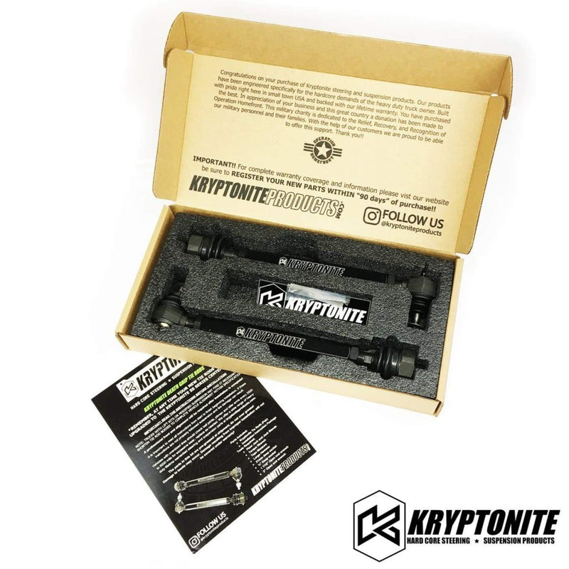 Kryptonite Death Grip Tie Rods | 01-10 GM 2500/3500 HD - Tie Rods