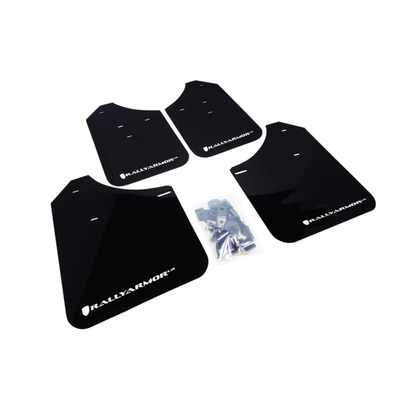 Rally Armor Mud Flaps | 02-07 Subaru WRX/STI - Black W/ White Logo - Accessories