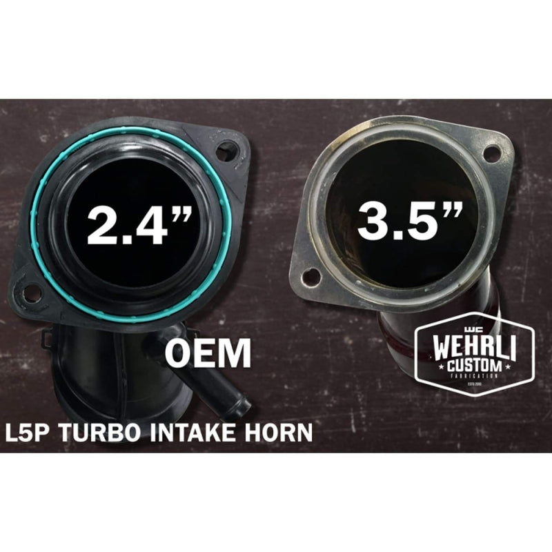 Wehrli 3.5 Turbo Intake Horn | 17-19 L5P Duramax - Intake Manifolds